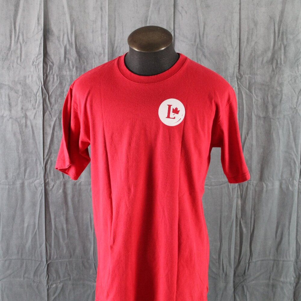 Canadian Political shirt - Liberals Real Progress - Men's Large